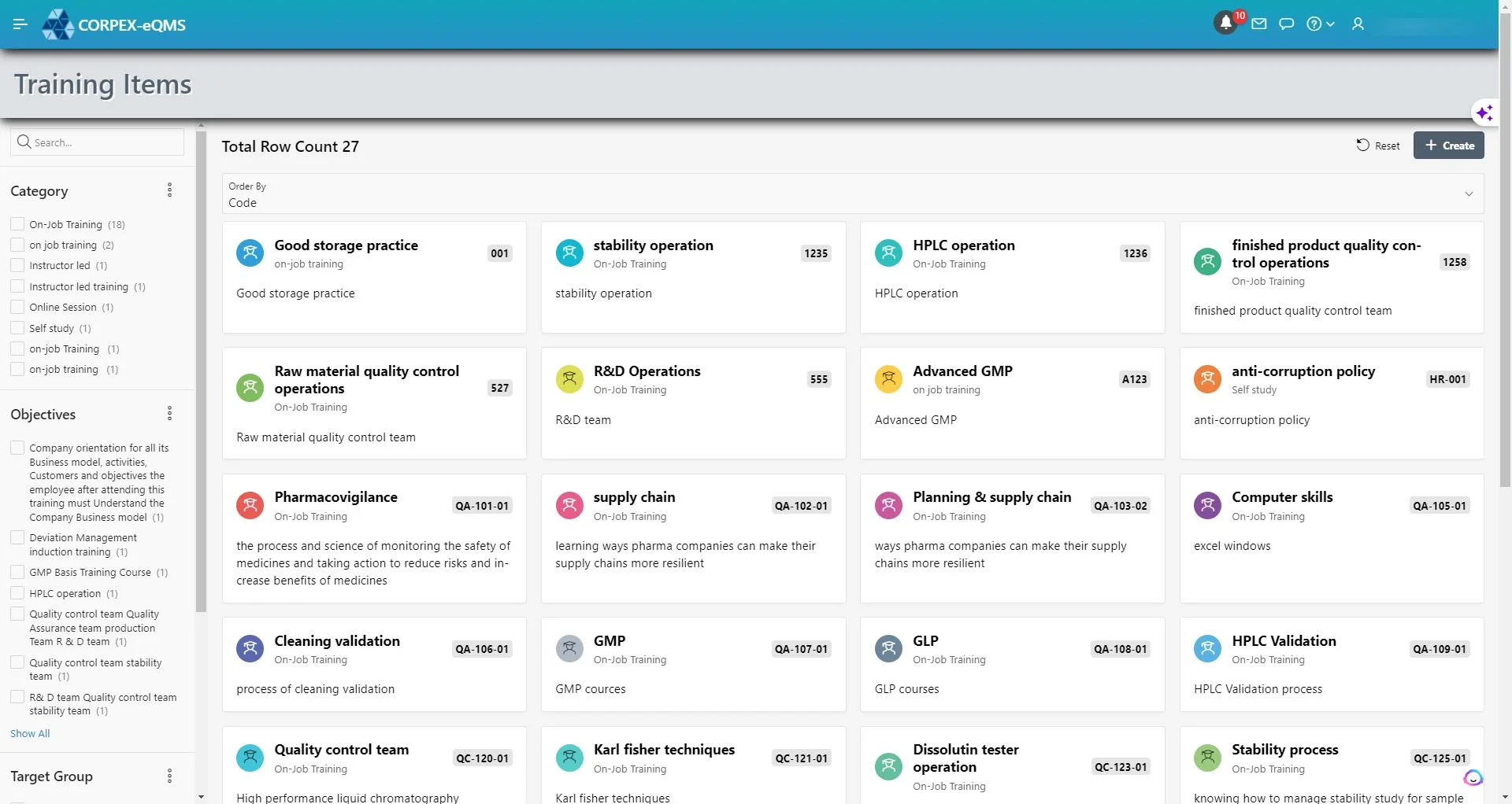 Training Management Background