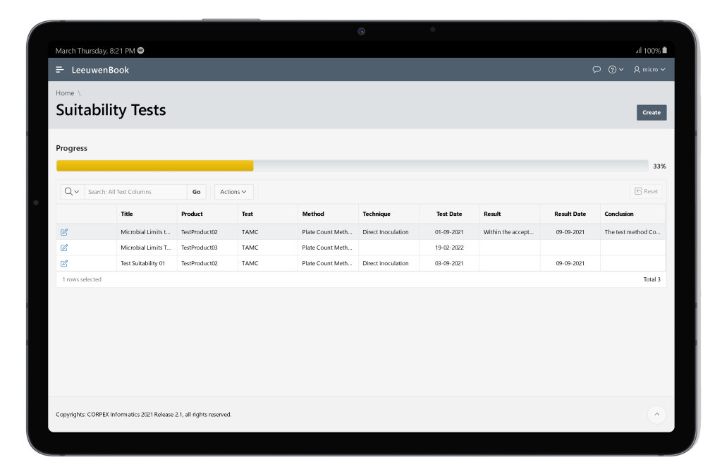 Test Suitability