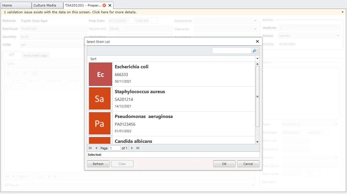 Growth Promotion Tests