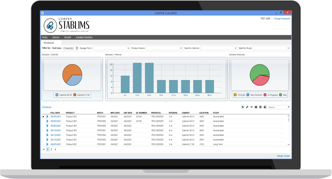 StabLIMS stability study management platform