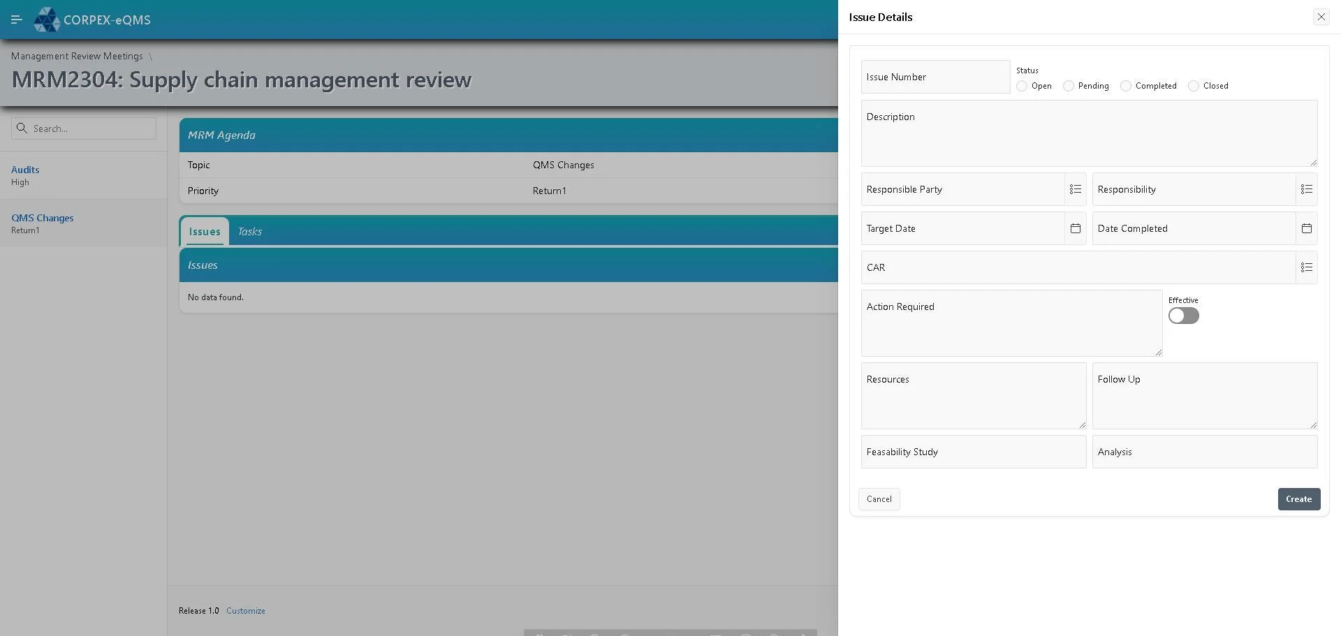 Management Review Background